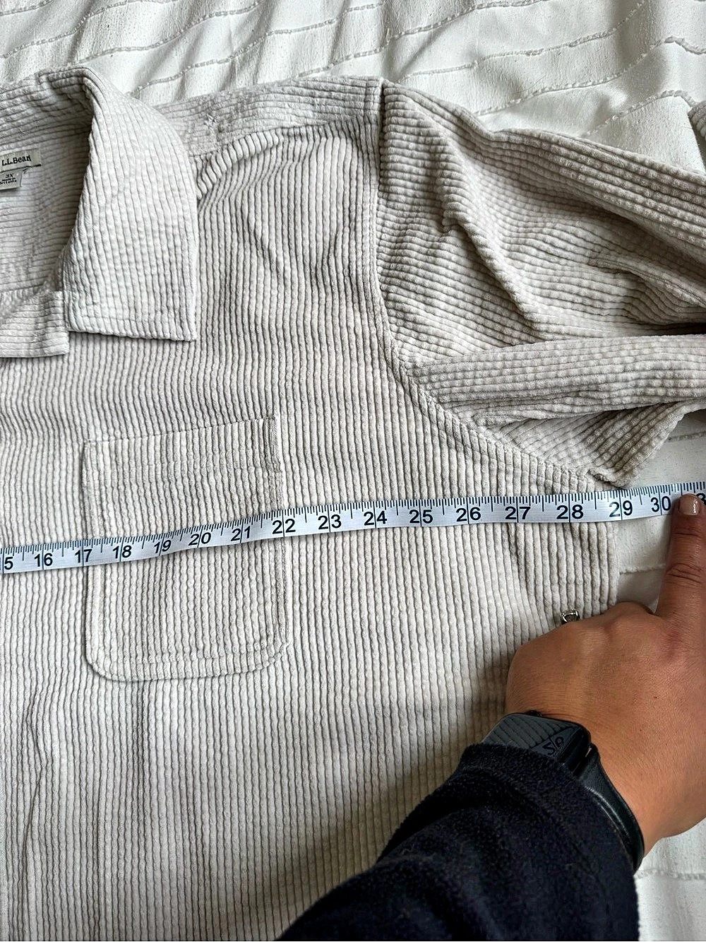 L.L.Bean Textured Button Down Shirt - Picture 8 of 9